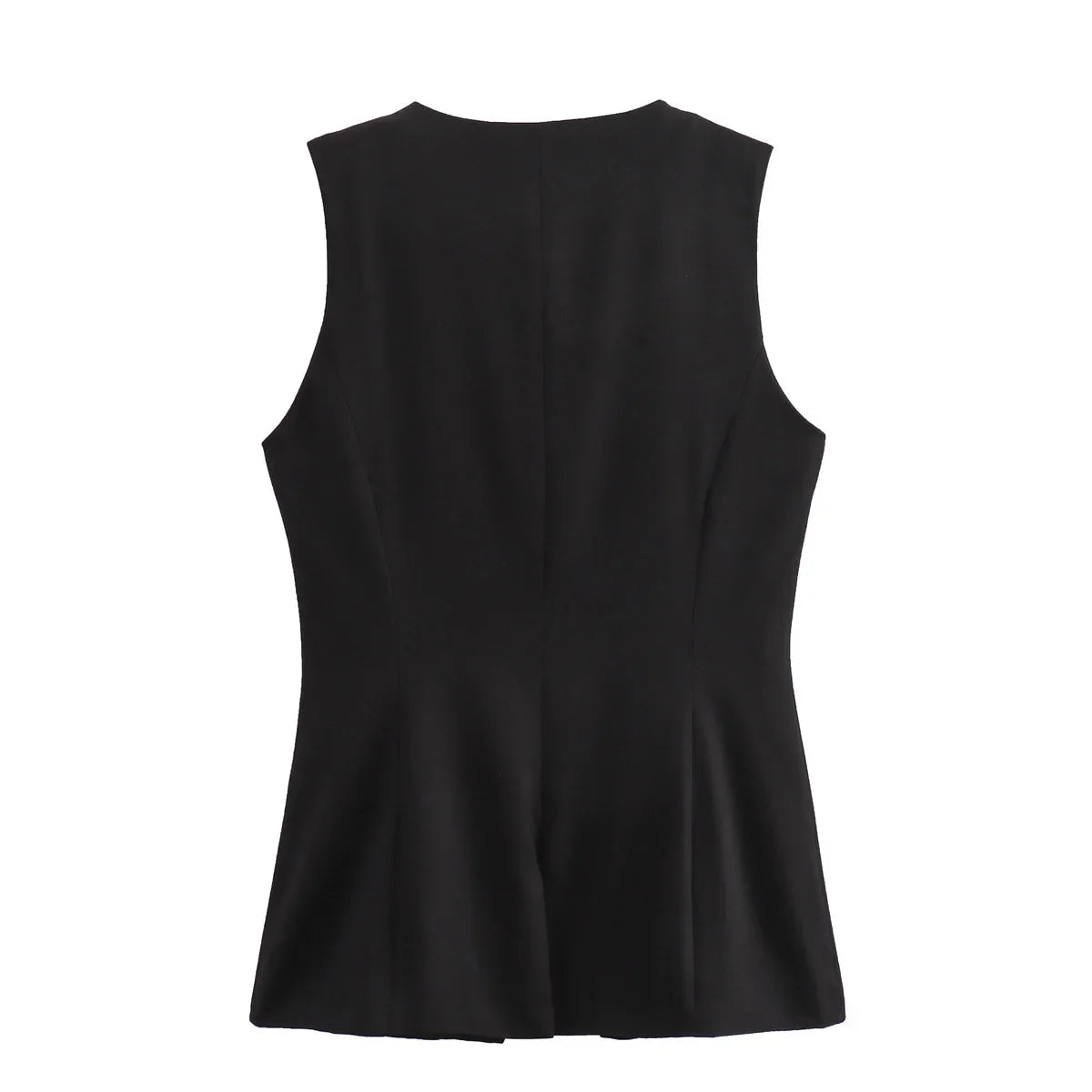 So Dramatic Button Up Vest Top