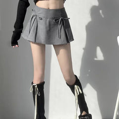 Playful Distraction Box Pleated Bow Skirt