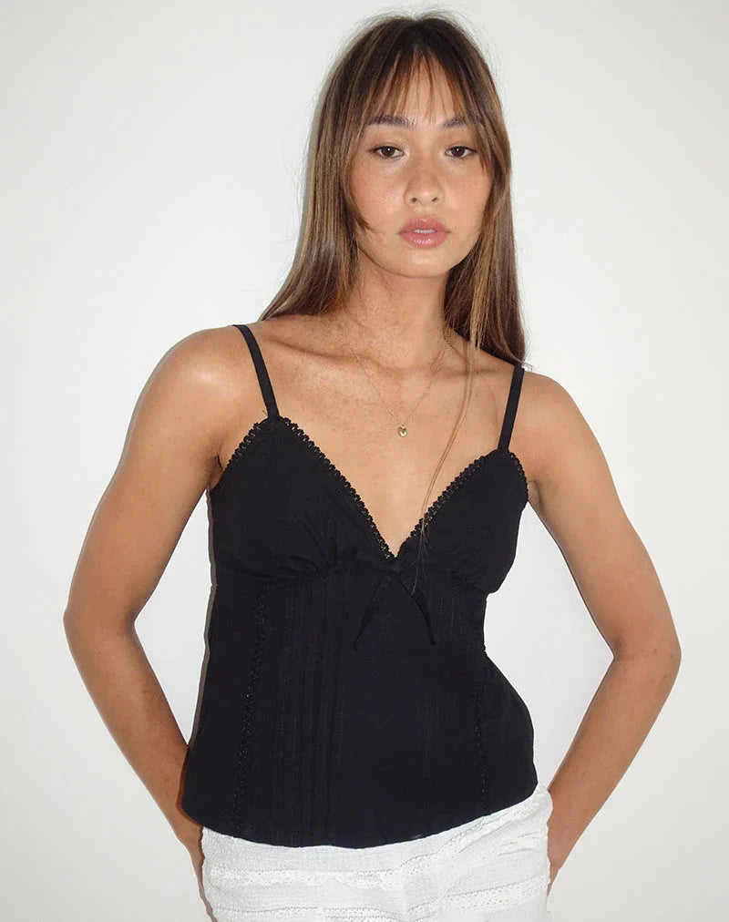 Bow Tie Up Cami Top