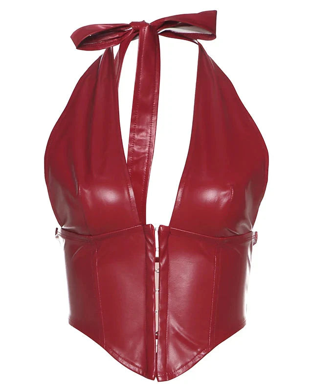 Peria Leather Tank Top