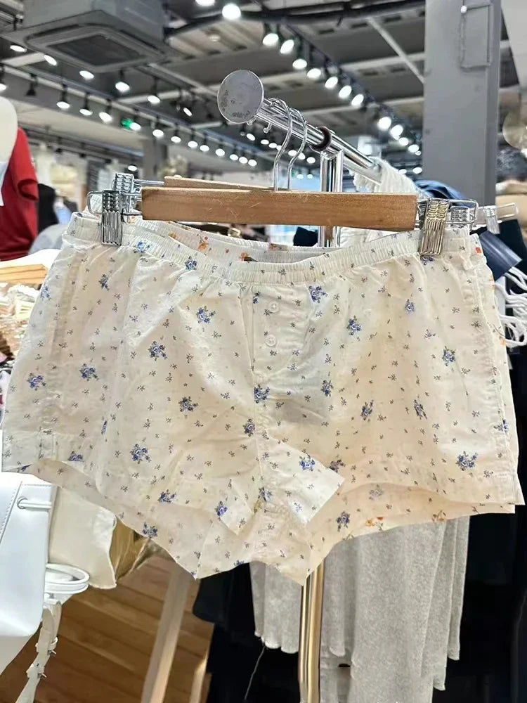 Cotton Elastic Women's Boxer Shorts