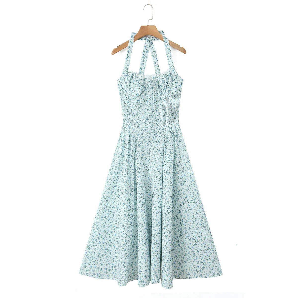 Halter Corset Midi Dress
