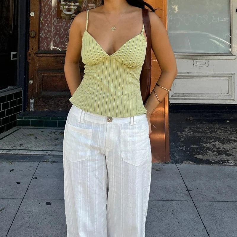 Striped Camis Top