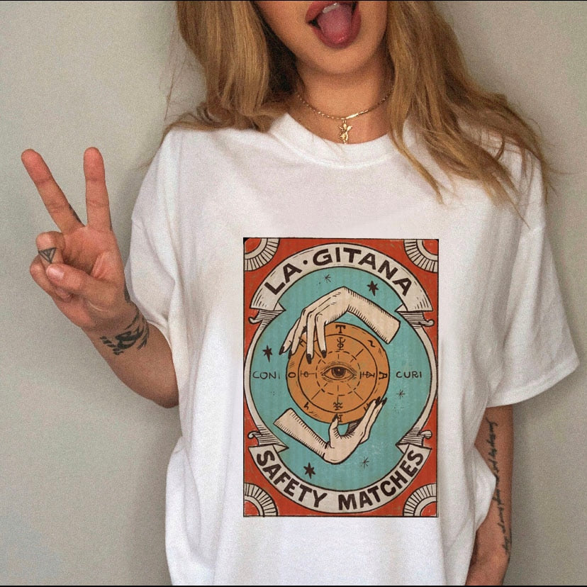 Strawberry Tarot Shirt 90s Lady Fashion Tees