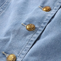 Adryana Denim Waistcoat Set