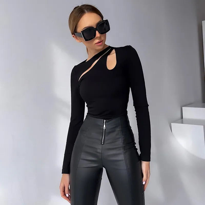 Peekaboo Slim Hollow Top