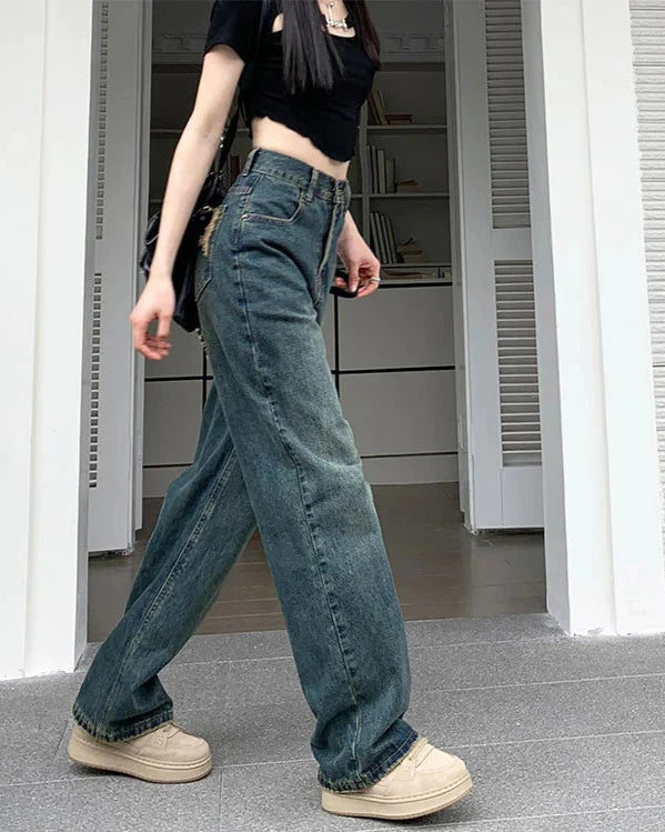 Ondrilla High Waist Wide Leg Jeans