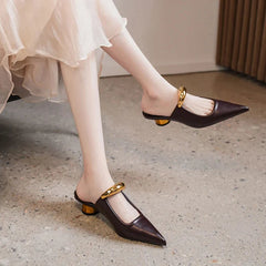 Sarajane Pointed Toe Mules