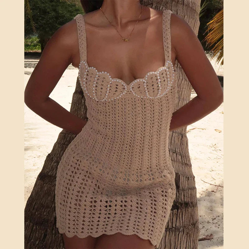 Faye Hollow Out Backless Dress
