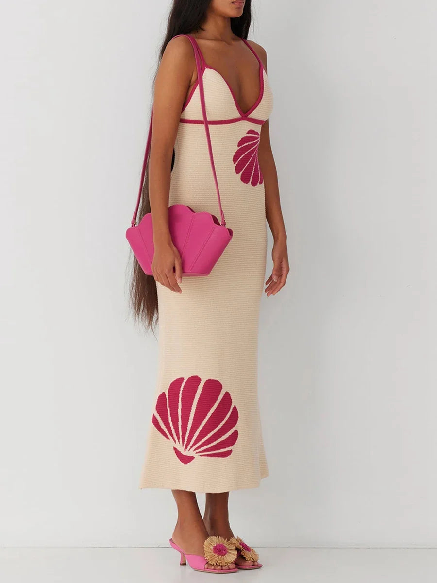 Colette Knit V Neck Dress