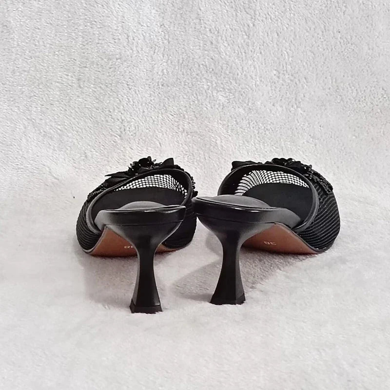 Bridget Mesh Heels