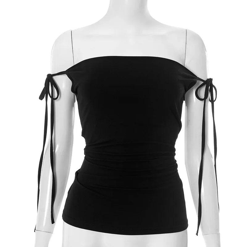 Tie Up String Cami Top