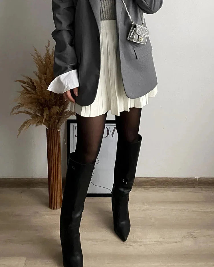 Doreen Mini Pleated A line Skirt