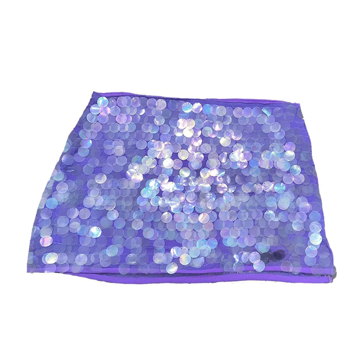 Sequin Tie-Up Mini Skirt â€?Lace-Up Sparkle