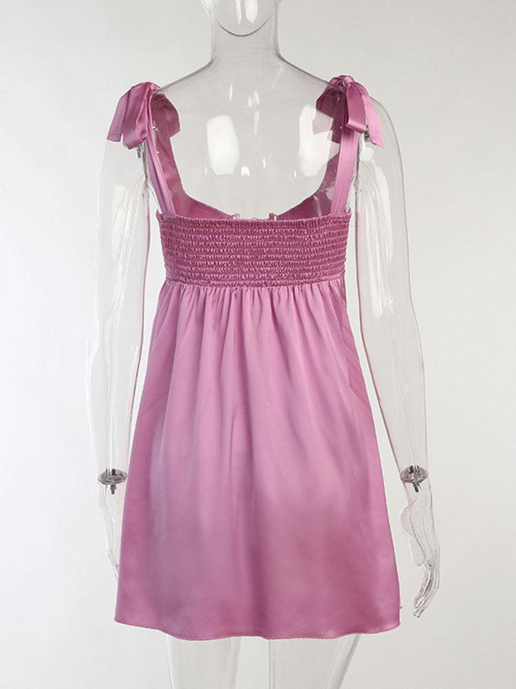 Averil Satin Chain Cut Out Dress