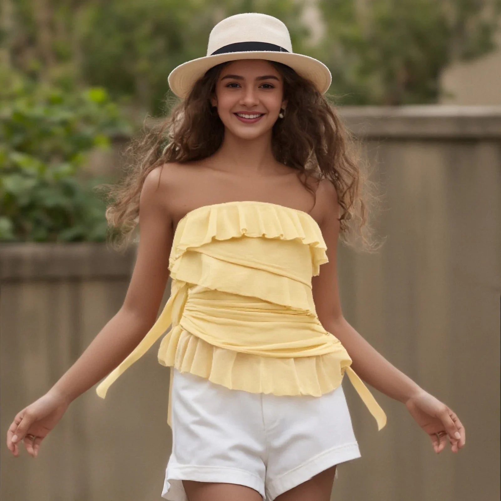 Ruffles Tube Top
