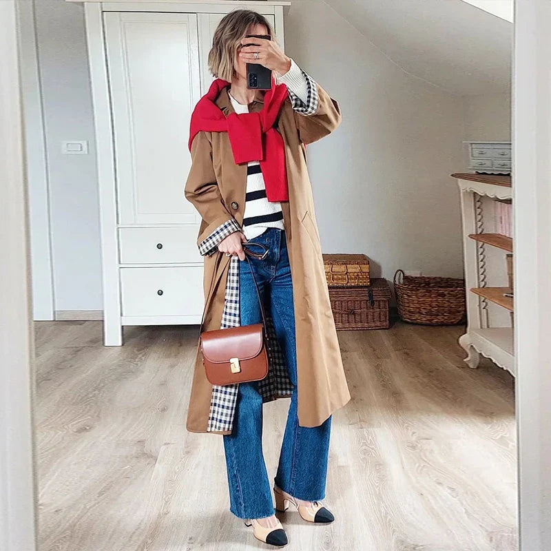 Brinley Long Trench Coat