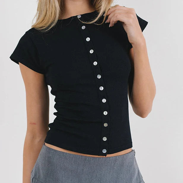 Button Up Knitted Top