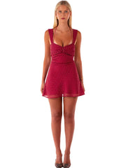 Red Polka Dot Mini Dress