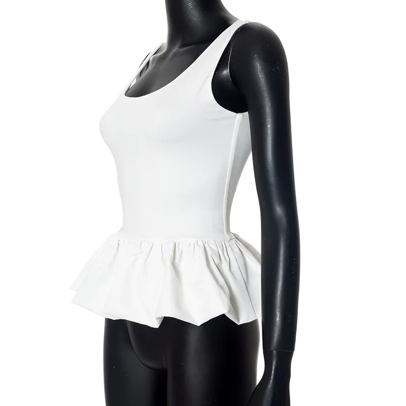 Puff Frill Tank Top