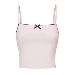 Lace Trim Two Tone Cami Top