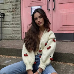 3D Embroidered Cardigan