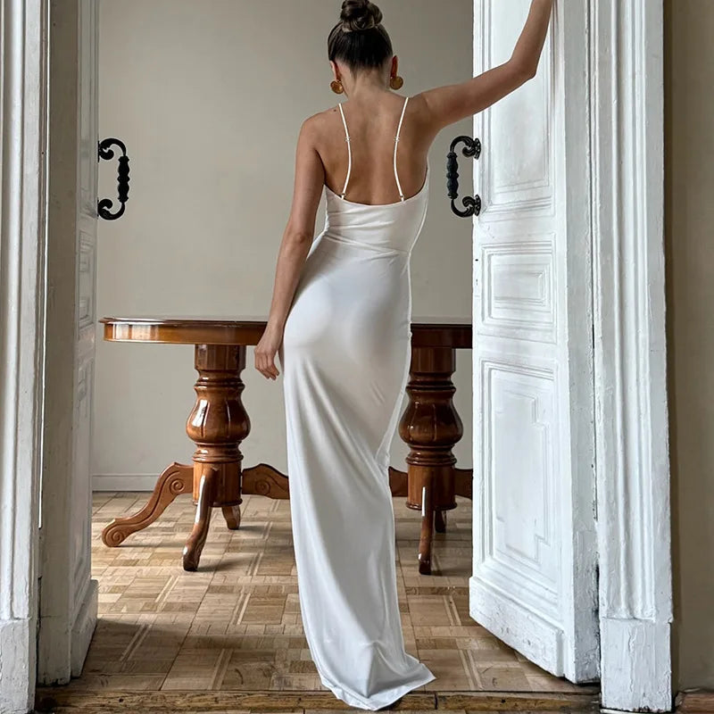 Halter Tie Up Maxi Dress