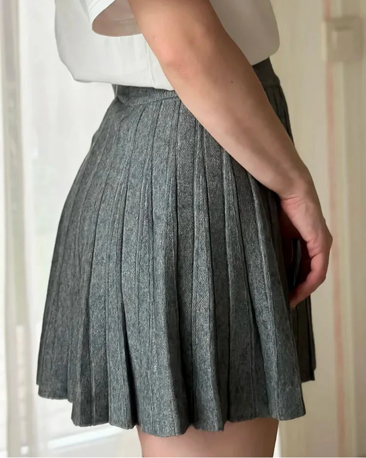 Doreen Mini Pleated A line Skirt