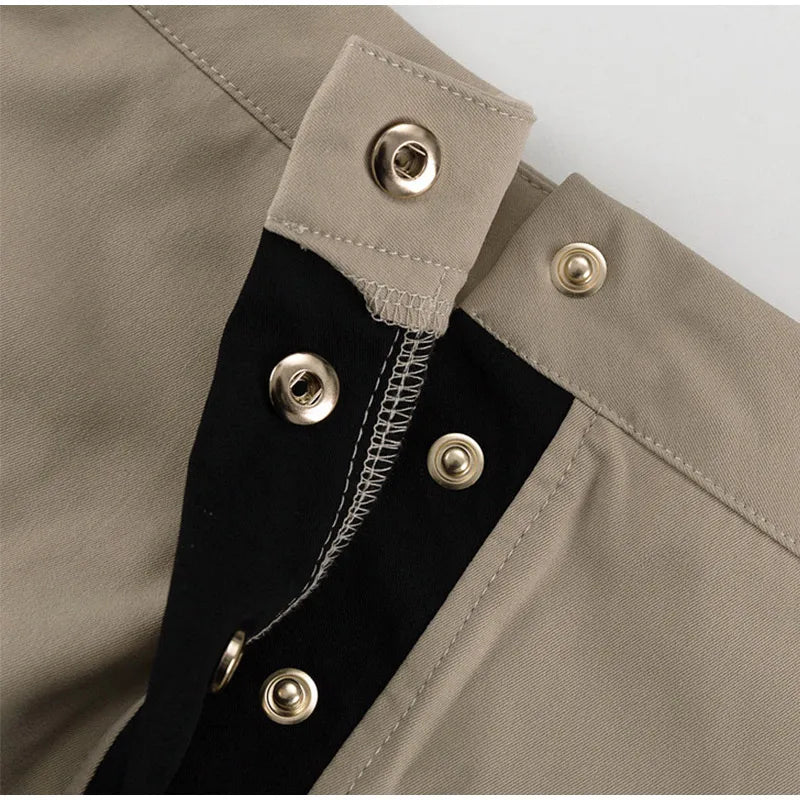 Crop Jacket And Puff Buttoned Mink Skirt Contrast Set