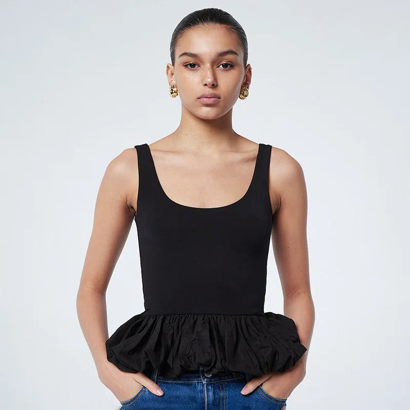 Puff Frill Tank Top