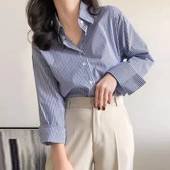 Working Downtown Striped Shirt