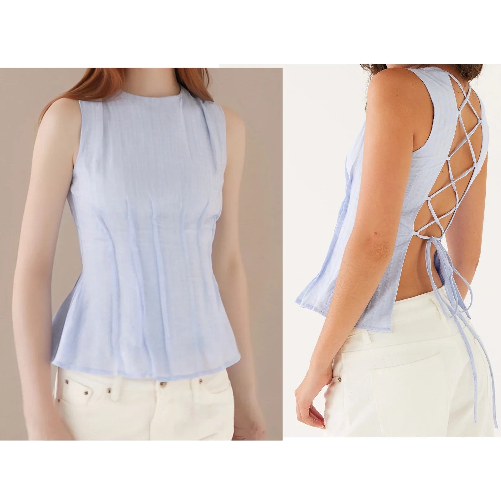 Pleated Seam Tank Top