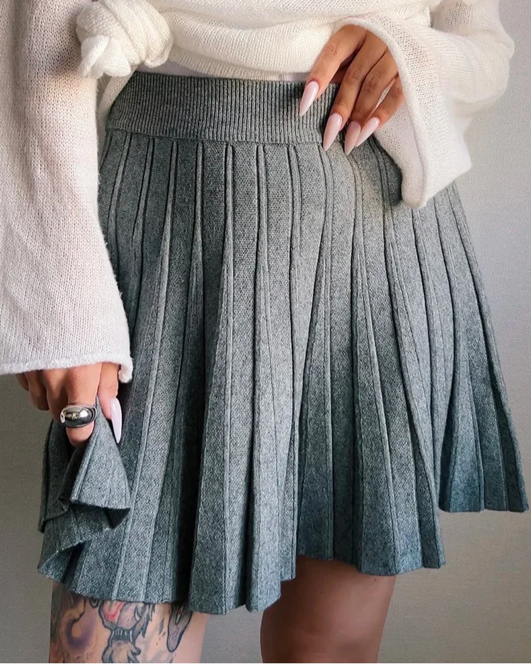 Doreen Mini Pleated A line Skirt