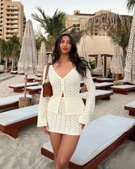 Adelle Knitted Cardigan Skirt Set