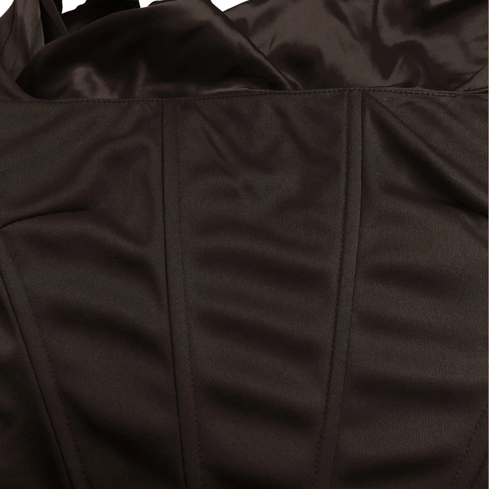 Laria Satin Bodycon Corset Set
