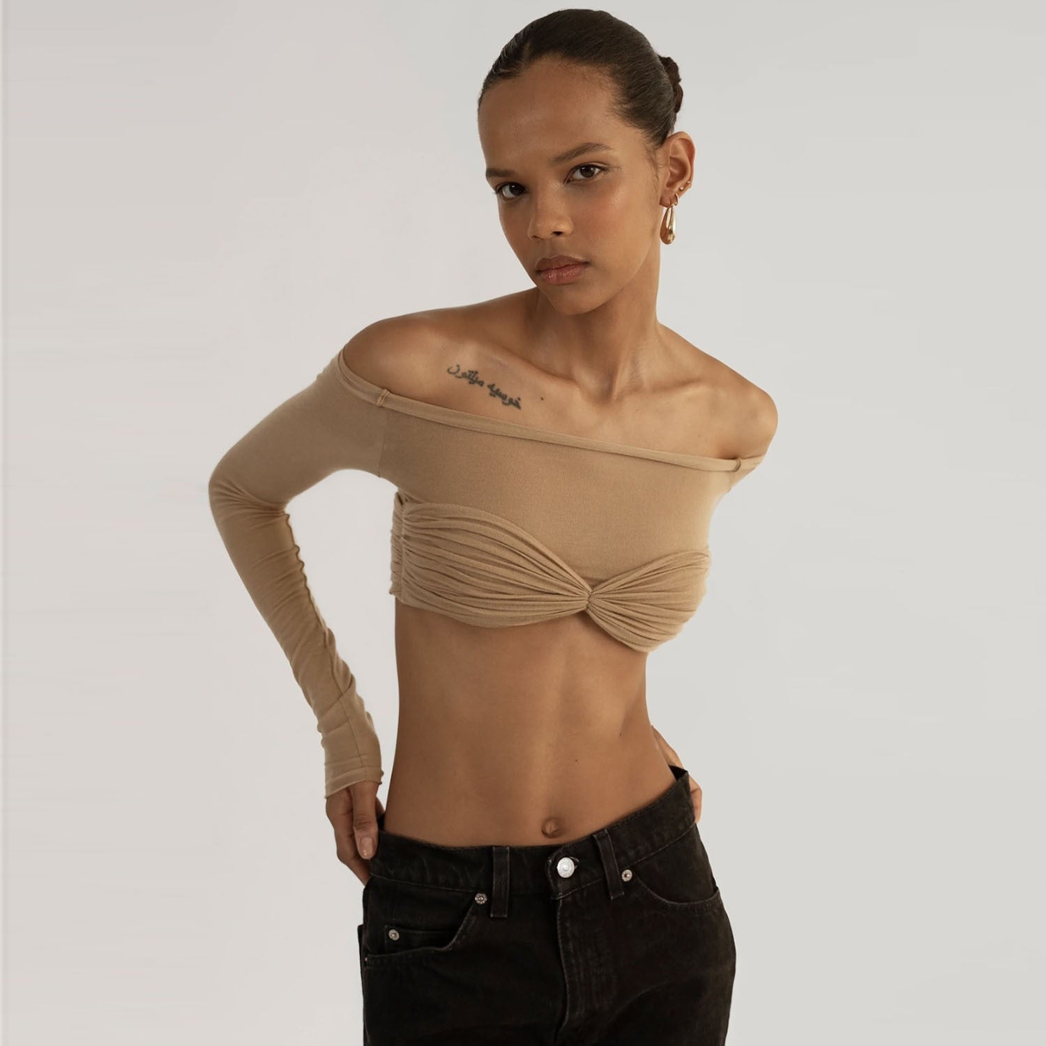 Brett Mesh Crop Top