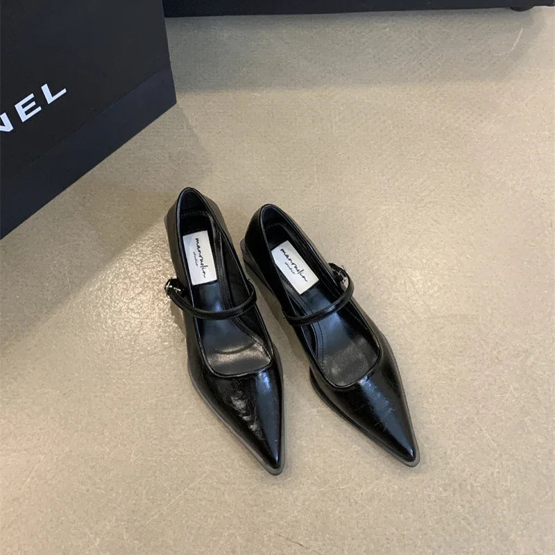 Keely Retro Pointed Toe Pumps
