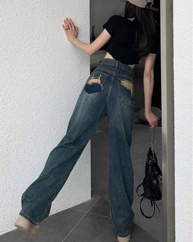 Ondrilla High Waist Wide Leg Jeans
