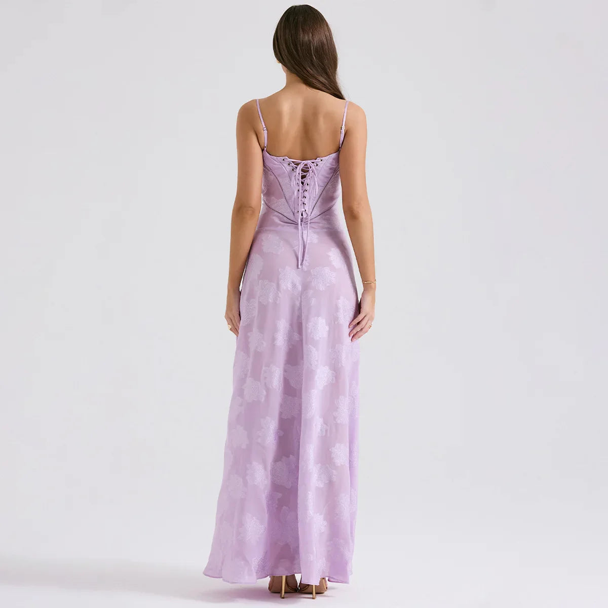 Floral Print Sheer Maxi Dress