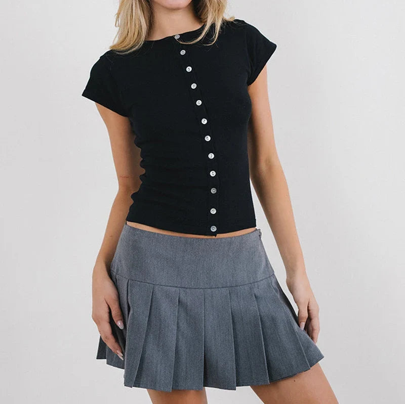 Button Up Knitted Top