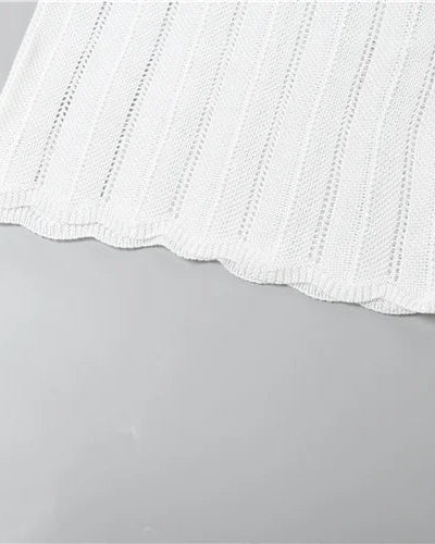 Seona Lace Up Halter Dress