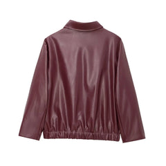 Maeve Faux Leather Jacket
