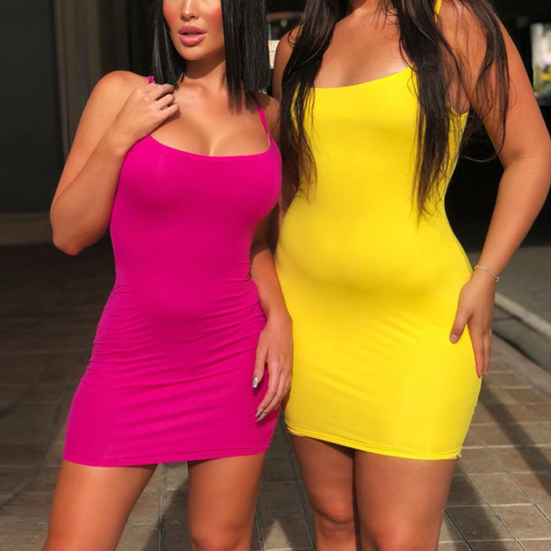 Spaghetti Strap Camisole Mini Dress