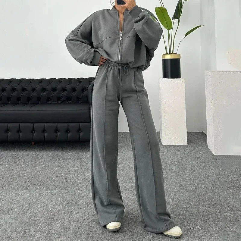 Ellis Straight leg Pants Matching-Set