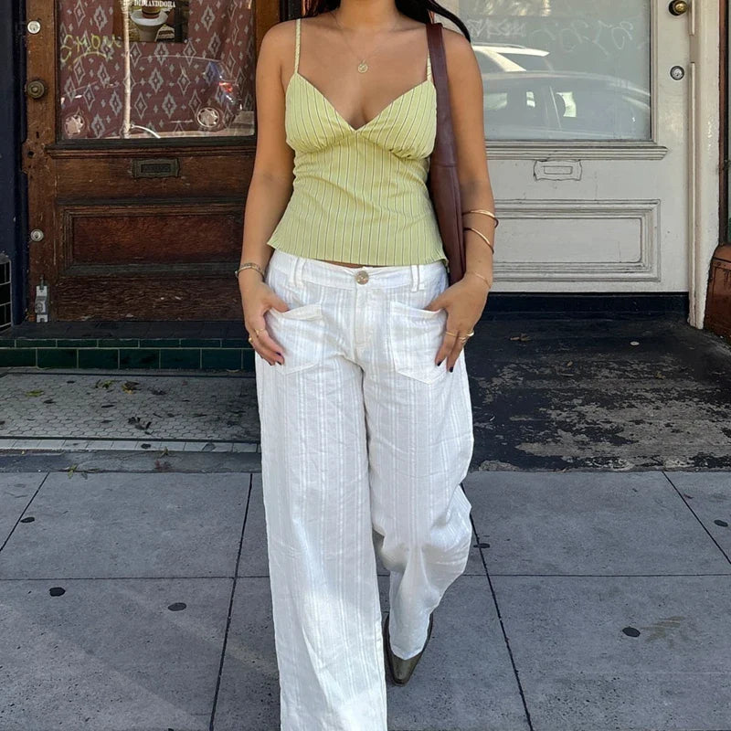 Striped Camis Top