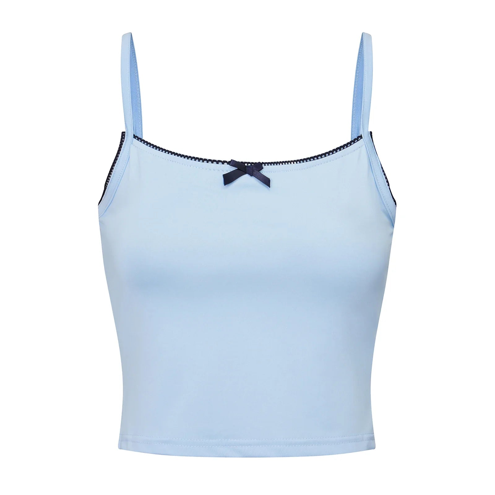 Lace Trim Two Tone Cami Top