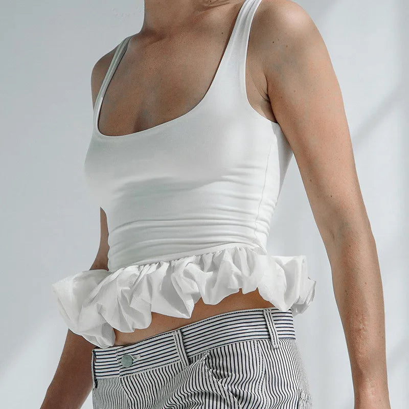 Puff Frill Tank Top