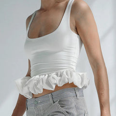Puff Frill Tank Top