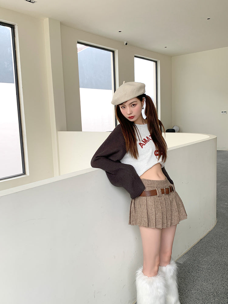 Better Behave Pleated Mini Skirt