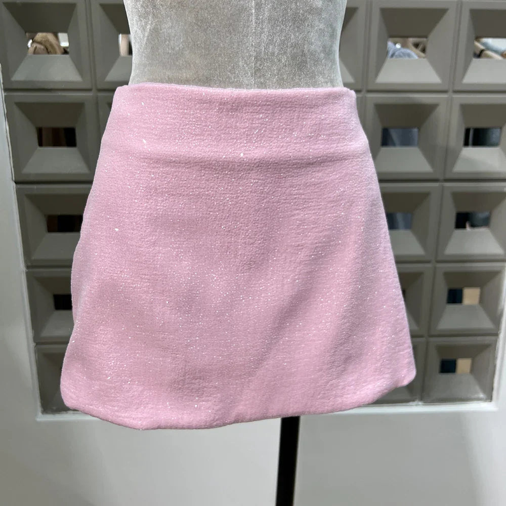 Diamond Strapless Large Bow Corset Top And Mini Skirt Set
